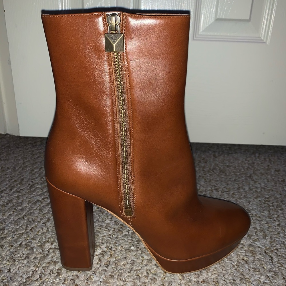Michael Kors - Frenchie Leather Platform Boots